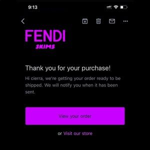 FENDI X SKIMS Colorado Mock Neck body suit